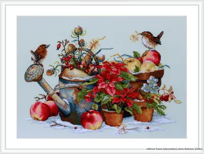 Immagine prodotto di Set per punto croce Merejka "Dicembre", schema contato, 37x51 cm