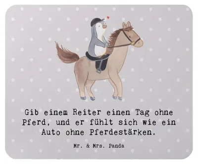 Produktbild von Mr. & Mrs. Panda Mouse Pad Reitsport Liebe - Grau Pastell - Geschenk, Mauspad, Mousepad, Reiten, Sportler, mousematte, laptop, Pferdesport, Reiter, Geschenke, Teamsport
