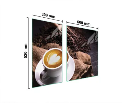 Produktbild von Glasschutzplatte Für Herd 90X52 Kaffee