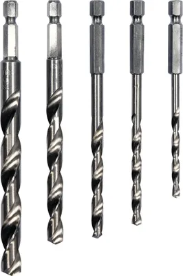 Obrázek produktu pro Sada vrtáků na kov 5ks HSS 1/4"