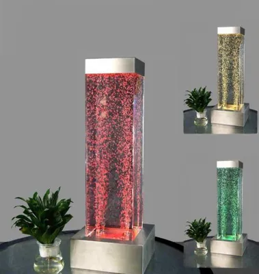 Zdjęcie produktu dla Kolumna wodna 20 * 80 cm Kolumny ścienne Ściana działowa Led Podświetlane ściany Nowe