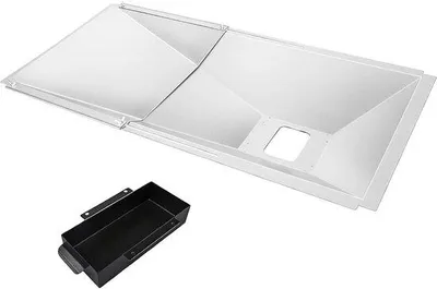 Produktbild von Auffangschale für Grill - Verstellbare Länge 60-80 cm - Schwarz
