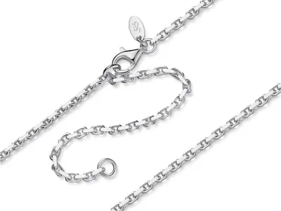 Produktbild von SILBERKETTEN STORE Bauchkette Anker 2mm - 925 Silber, Länge 65cm - 110cm verfügbar - 95cm