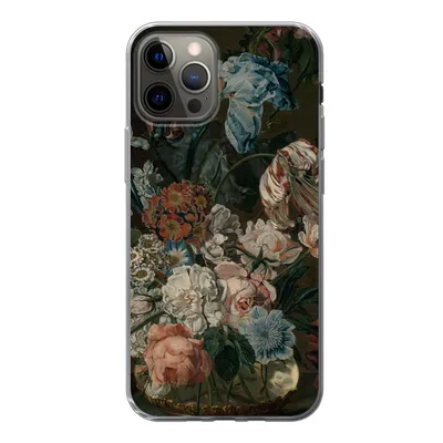 Produktbild von MuchoWow® Handyhülle Schutzhülle Hülle für iPhone 12 Pro Stilleben mit Blumen - Gemälde von Cornelia van der Mijn Silikon Softcase Handy Hülle - Abdeckung