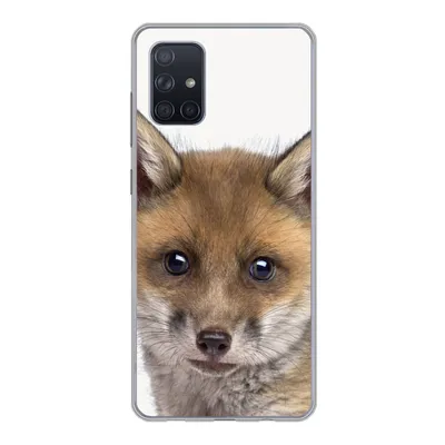 Produktbild von MuchoWow® Handyhülle Schutzhülle Hülle für Samsung Galaxy A51 5G Fuchs - Tiere - Jungtier - Jungen - Mädchen - Kind Silikon Softcase Handy Hülle - Abbildung