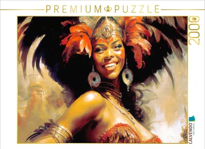 Produktbild von CALVENDO Puzzle Strahlende Sambatänzerin | 2000 Teile Lege-Größe 90x67cm Foto-Puzzle für glückliche Stunden