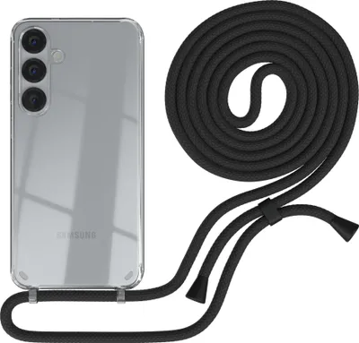 Produktbild von EAZY CASE Handykette mit Hülle für Samsung Galaxy S25 Plus Backcover Handykette, zum Umhängen in Schwarz