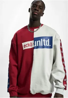 Immagine prodotto di Felpa da uomo Ecko Unltd. Grande Crewneck rosso/grigio - XL