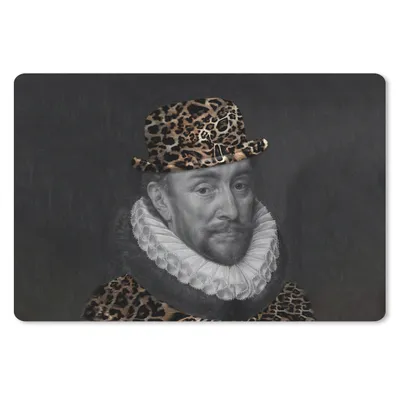 Produktbild von MuchoWow® Mauspad Mousepad Wilhelm von Oranien - Pantherdruck - Kunst 27x18 cm - Mousepads - Maus Mat - Pad - Mausunterlage - Büroartikel - Desk Matten