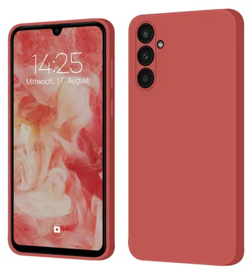 Produktbild von Hülle für Samsung Galaxy A34 5G Case Cover Bumper Smartphone Softgrip Schutzhülle Farbe: Rot