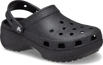 Produktbild von Crocs Classic Platform Glitter Holzschuhe Schwarz EU 39-40 Damen Schwarz EU 39-40
