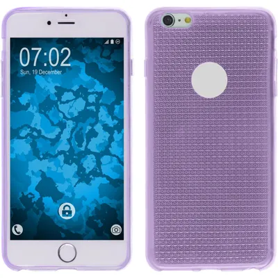 Produktbild von PhoneNatic Case kompatibel mit Apple iPhone 6s / 6 - lila Silikon Hülle Iced + 2 Schutzfolien