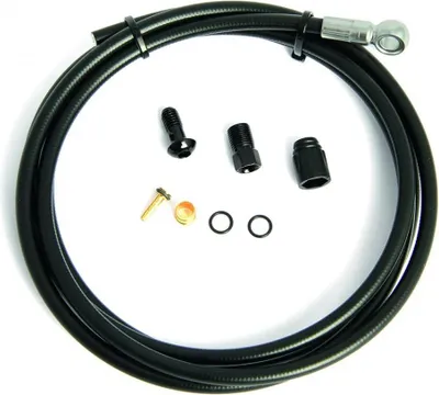 Produktbild von TEKTRO Bremsleitung Auriga mit Banjo 2000 mm Schwarz - Hydraulische Bremsleit...