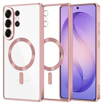 Produktbild von Techsuit - Luxury Crystal MagSafe-Hülle für Samsung Galaxy S26 Ultra - rosa