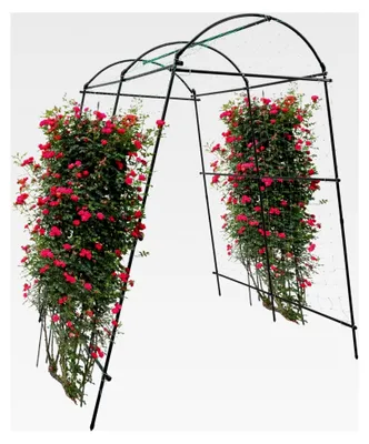 Produktbild von Garten Spalier für Kletterpflanzen, freistehender Gartentunnel Torbogen, Rankhilfe für Gärten und Gemüsegärten 1,15*1,83*2,3 m