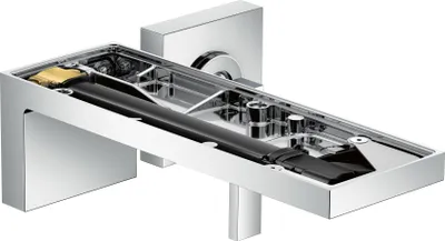 Immagine prodotto di hansgrohe AXOR MyEdition Mitigeur monocommande de lavabo encastré pour montage mural, bec 221 mm, sans plaque, 47062000, 47062000