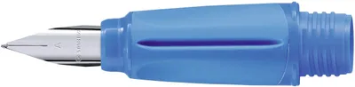 Immagine prodotto di Impugnatura per penna stilografica per la scuola - STABILO EASYbuddy in blu scuro/blu chiaro - con pennino per principianti A