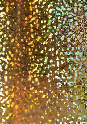 Produktbild von HEYDA 204077371 Holografie-Karton Sterne 50 x 70 cm goldfarben
