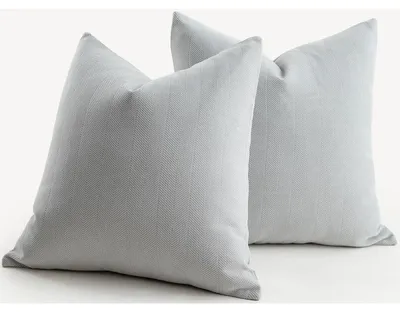 Zdjęcie produktu dla Zestaw dwóch poszewek na poduszki, 50x50 cm, jasnoszary, materiał: chenille