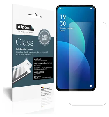 Produktbild von 2x Schutzfolie für Oppo F11 matt - Anti-Shock 9H Folie Glass Kunststoffglas