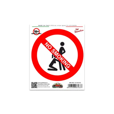 Image de Autocollant Standard No Smoking 10x12cm