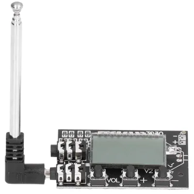 Produktbild von FM-Transmitterplatine, digitales LCD, 2 Kanäle, 76 MHz–108 MHz, Stereo-Audiomodul, 3,6 V–15 V