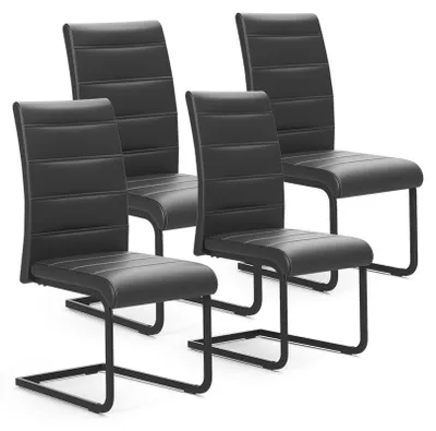 Immagine prodotto di Sedia a sbalzo Vicco Salvo Nero/Nero Set da 4, Model 60737