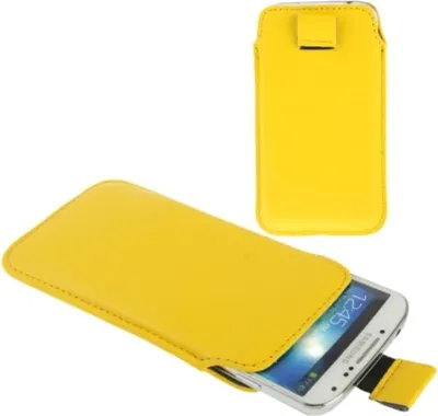Zdjęcie produktu dla Etui na telefon komórkowy Slide do telefonu komórkowego Samsung Galaxy S4 i9500 / i9505 / i9506 / GT-i9515 / S5 / S3 / i9600 / i9500 / i9300 / i9250 / i8750 żółty