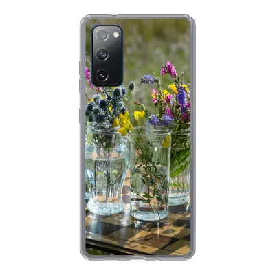 Produktbild von MuchoWow® Handyhülle Schutzhülle Hülle für Samsung Galaxy S20 FE Vase - Blumen - Farben Silikon Softcase Handy Hülle - Abdeckung