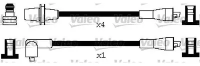 Produktbild von VALEO 346645 Zündkabelsatz Zündleitungssatz passend für PEUGEOT 205 II (20A/C) 205 I Cabriolet (741B, 20D) 205 I (741A/C) 309 I (10C, 10A) 305 II