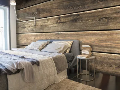 Produktbild von Vlies Fototapete 400x280 cm Tapeten Wandtapete XXL Holz Better braun grau f-A-0449-a-c