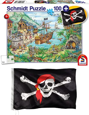 Produktbild von Schmidt Spiele In der Piratenbucht, mit add on (Piratenflagge), 100 Stück(e), Cartoons, 6 Jahr(e)