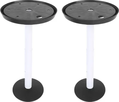 Obrázek produktu pro 2 sady nastavitelných výškových vložek pro rostliny s drenážním otvorem Planter Filler Risers pro vnitřní kontejnery květináčů Black