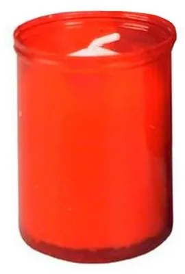 Image de Set de 24 bougies votives rouges avec une durée de combustion de 24 heures