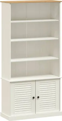 Produktbild von vidaXL Bücherregal VIGO Weiß 85x35x170 cm Massivholz Kiefer