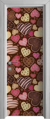 Produktbild von Tür Selbstklebende 70x210 cm Türfolie Türtapete Klebefolie - schokoladefarbene Muster