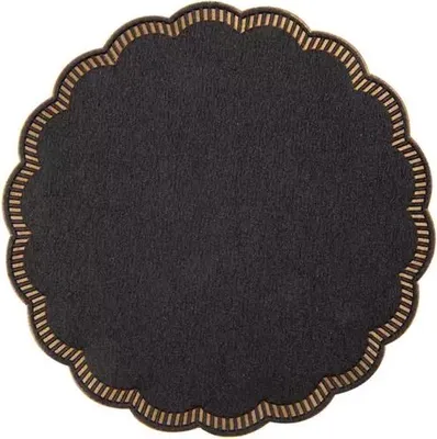 Produktbild von Papieruntersetzer für Tassen/Gläser, schwarz, Durchmesser 9 cm, 250 Stück.