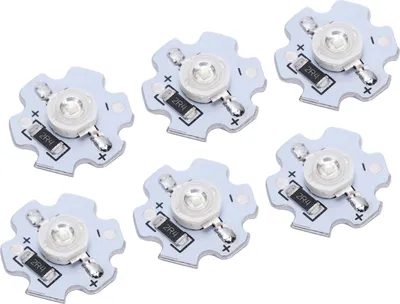 Produktbild von 25Pcs 5V LED Chips 200LM 3W Hochleistungs-LED-Lampenperlen für DIY-BeleuchtungsarmaturenBlaues Licht 455?460NM