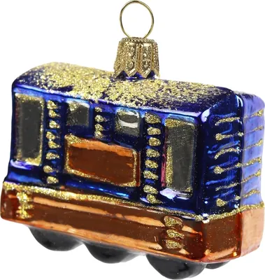 Produktbild von Weihnachtsschmuck Waggon Blau