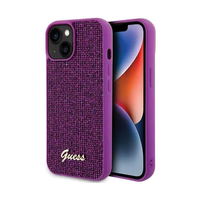 Immagine prodotto di Guess Guhcp15Spmsdgsf Custodia rigida per Iphone 15 / 14 / 13 6.1 Fuksja/Fuschia Disco Metal Script