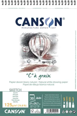 Zdjęcie produktu dla Canson Sp Càgrain Szkicownik 30 A4 125 g White