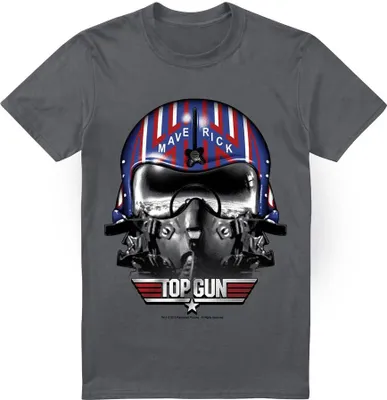 Image de Top Gun - T-shirt "Maverick" pour homme TV6954 (4XL) (Charbon de bois)