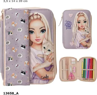 Obrázok produktu pre Piórnik Duo z wyposażeniem z saszetką Top Model Kitty 13658A