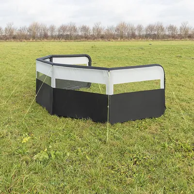 Produktbild von windbreak aufblasbar 840 x 140 cm schwarz/hellgrau
