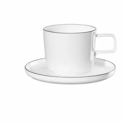 Immagine prodotto di ASA Kaffeetasse mit Unterteller OCOLIGNE 0,2 l., oco ligne noire