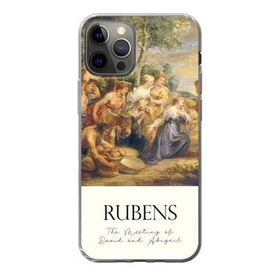 Produktbild von MuchoWow® Handyhülle Schutzhülle Hülle für iPhone 13 Pro Rubens - Kunst - Die Begegnung von David und Abigail Silikon Softcase Handy Hülle - Handy-Tasche