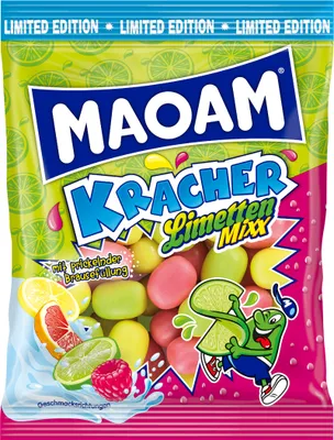 Obrázek produktu pro Maoam Kracher Lime Mixx intenzivní limetková příchuť 200g