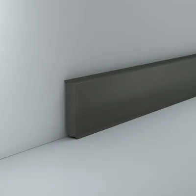 Produktbild von Sockelleiste Kunststoff 12 x 60 Hartschaum Basalt PVC Dichtlippe Feuchtraum