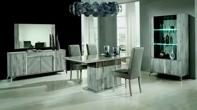 Productafbeelding van Set van 4 stoelen, fauteuils, eetkamer set, hout, modern, meubelset, fauteuil