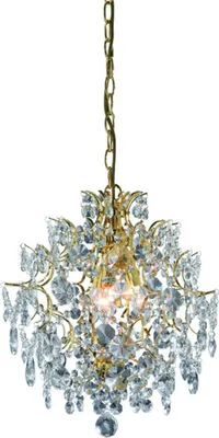 Produktbild von Kristallleuchter ROSENDAL Golden 3 Glühbirnen